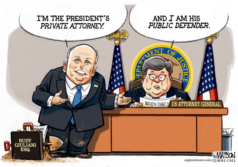Trump Lawyers Giuliani and Barr
