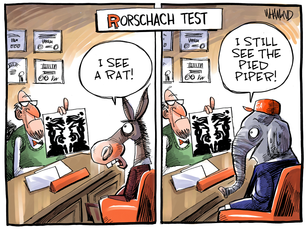  DEM GOP RORSCHACH TEST by Dave Whamond