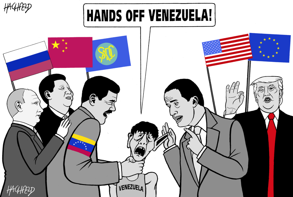  HANDS OFF VENEZUELA by Rainer Hachfeld