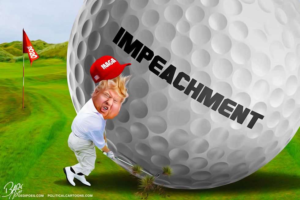 Impeachment Trump golf