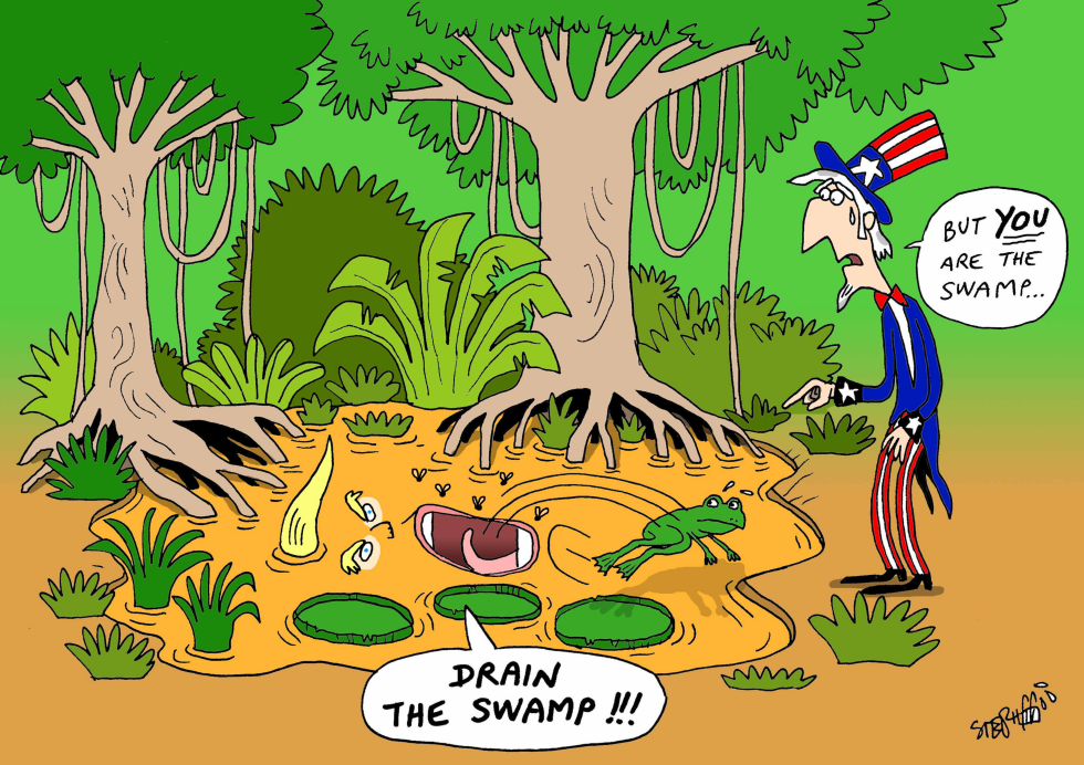  TRUMP IS THE SWAMP by Stephane Peray