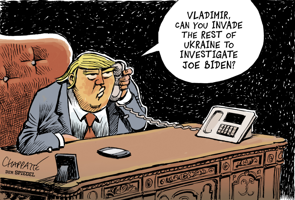  TRUMP’S PHONE CALLS TO FOREIGN LEADERS by Patrick Chappatte