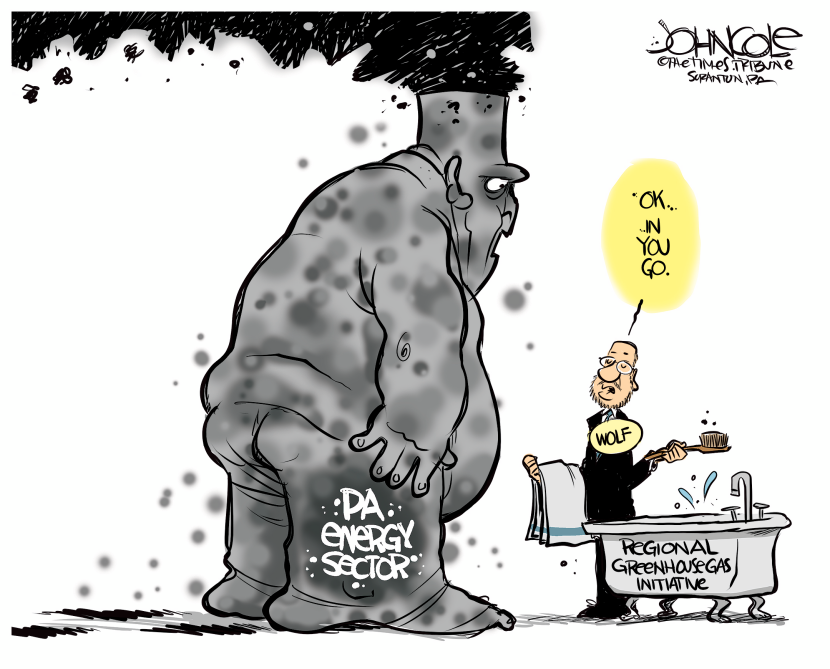 LOCAL PA Tom Wolf and greenhouse gas initiative