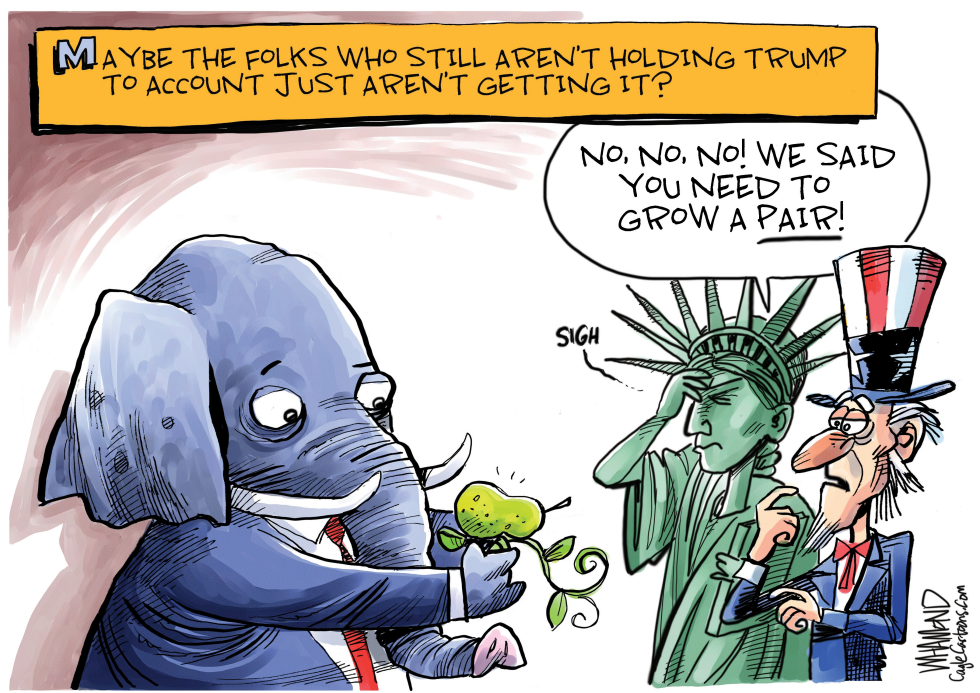  GOP STANDING UP TO TRUMP by Dave Whamond