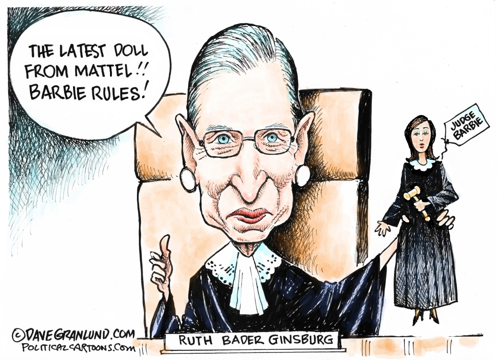  CORRECT JUDGE BARBIE DOLLS by Dave Granlund