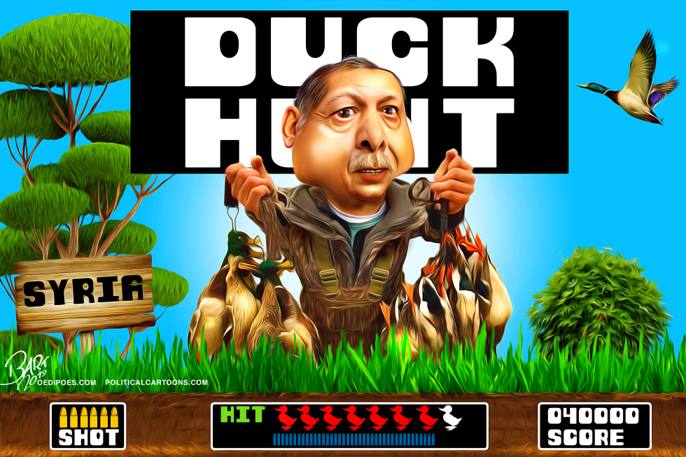  DUCK HUNT ERDOGAN by Bart van Leeuwen