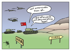 TURKEY INVADING SYRIA by Arend Van Dam