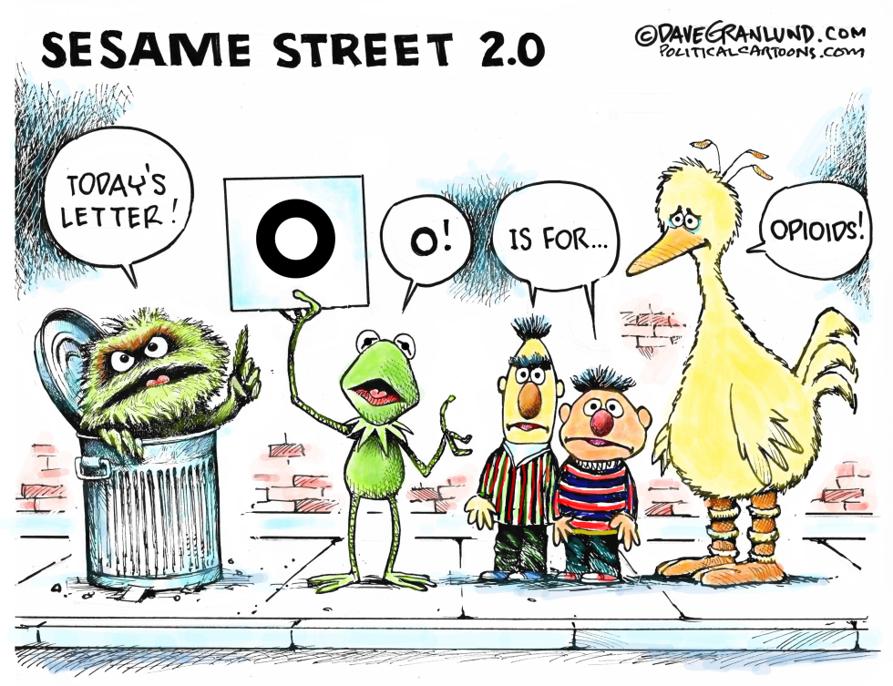 Sesame Street addresses addiction