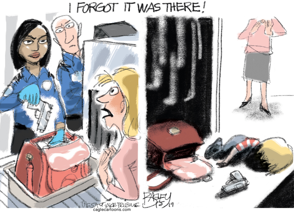  GUN CHECK by Pat Bagley