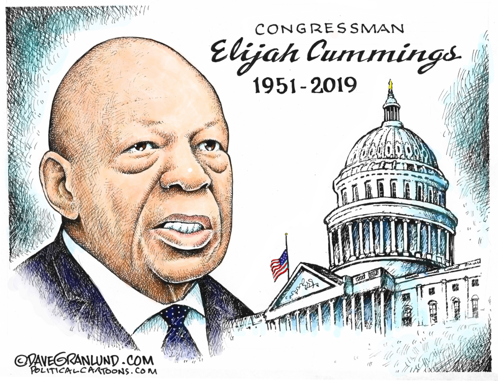  REP ELIJAH CUMMINGS TRIBUTE by Dave Granlund