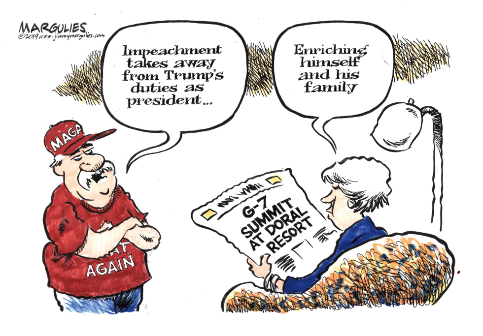 Trump personal enrichment as presdient