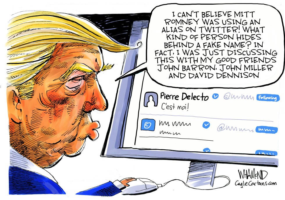 Mitt Romney aka Pierre Delecto on Twitter