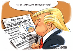 TRUMP CANCELS SUBSCRIPTIONS TO BAD NEWS by R.J. Matson