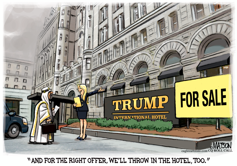  TRUMP FOR SALE AND HOTEL TOO by RJ Matson