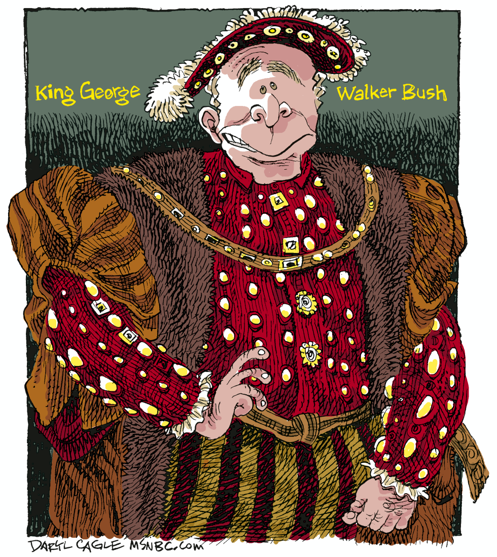  KING GEORGE  by Daryl Cagle