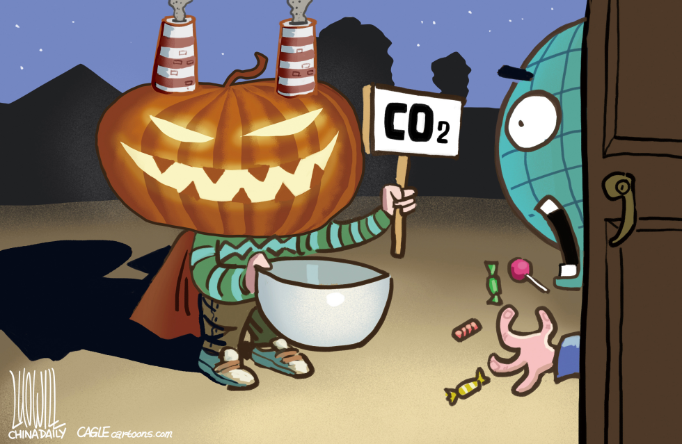  HALLOWEEN AND GLOBAL WARMING by Luojie