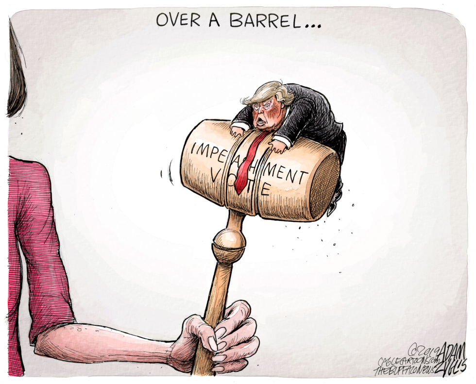  PELOSI'S GAVEL by Adam Zyglis