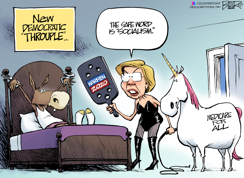  ELIZABETH WARREN THROUPLE by Nate Beeler