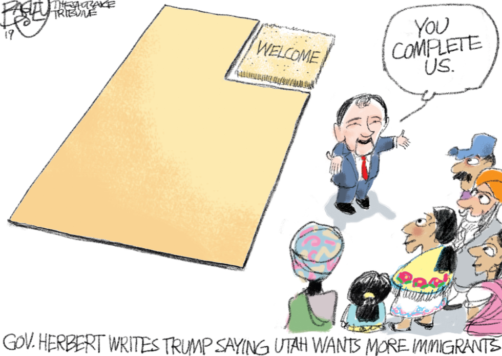  LOCAL IMMIGRANTS WELCOME by Pat Bagley