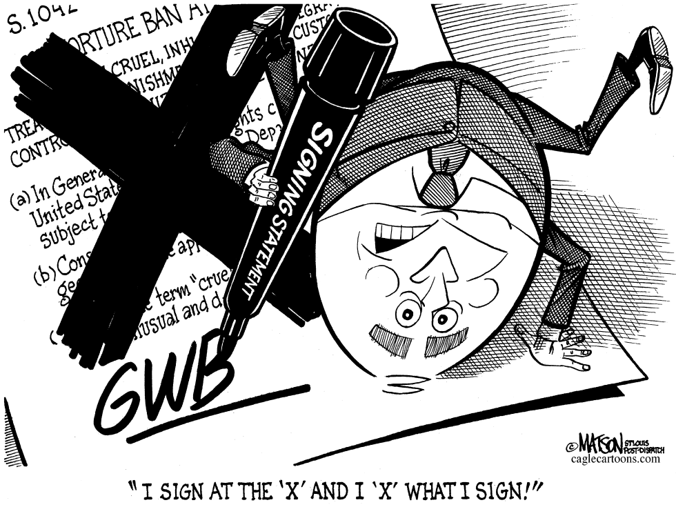 Humpty W. Bush Rewrites Meaning of Laws