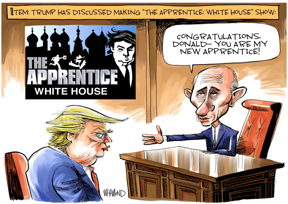  THE APPRENTICE WHITE HOUSE by Dave Whamond