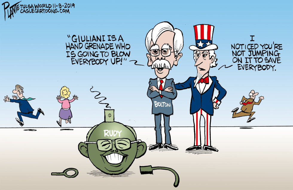 Rudy Giuliani the hand grenade
