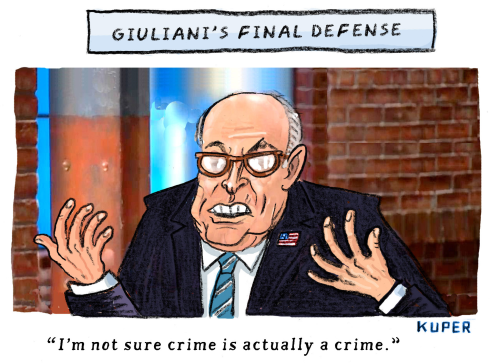  GIULIANI STRATEGY by Peter Kuper