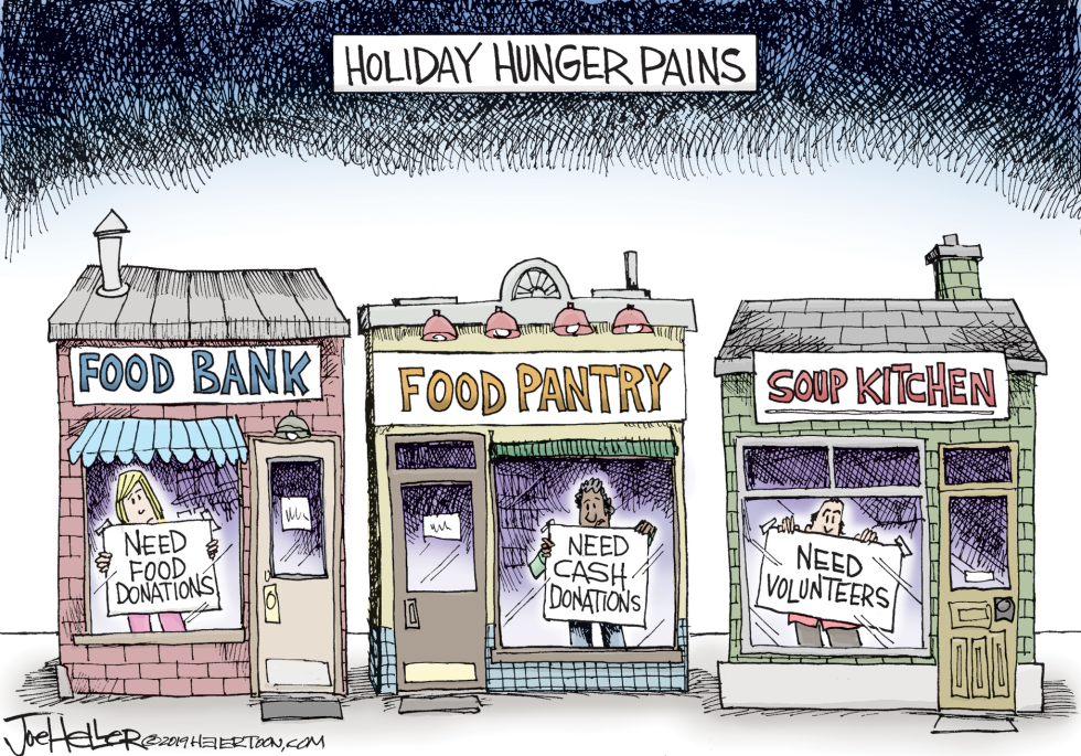 Food assistance groups report holiday shortfalls in donations and volunteers