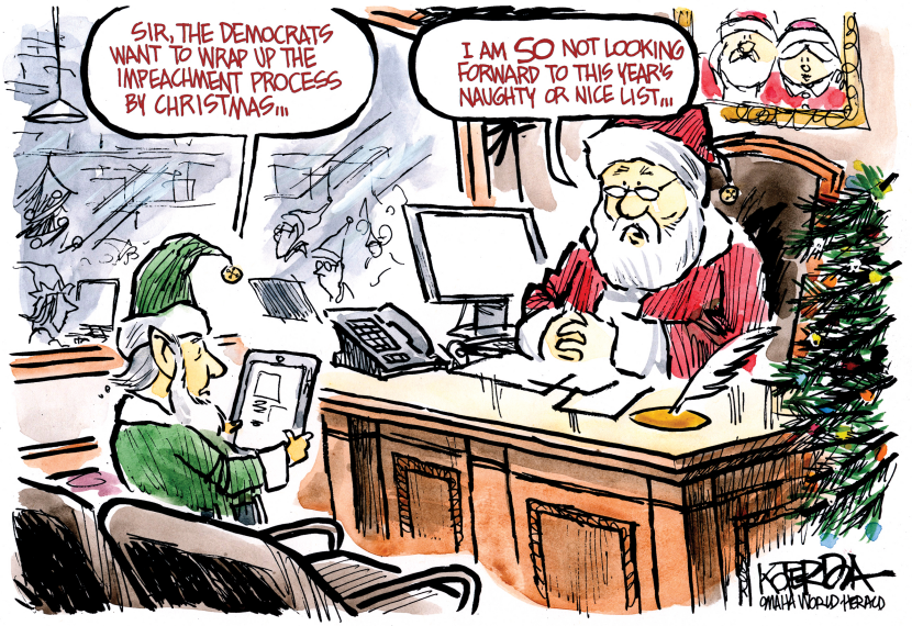 He's Making a List. A Very Long List