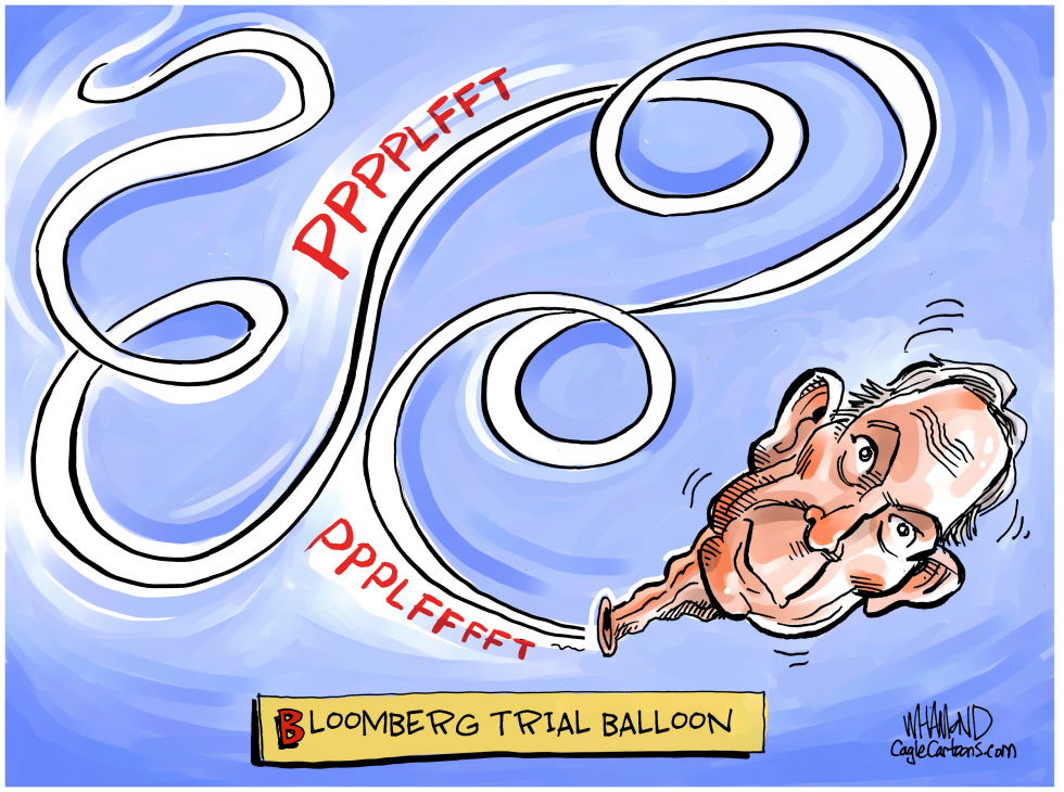  BLOOMBERG TRIAL BALLOON by Dave Whamond