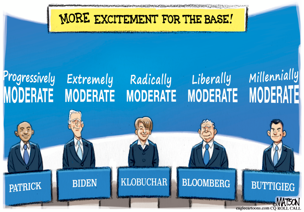  MODERATE DEMOCRATS TAKE CENTER STAGE AT DEBATE by RJ Matson