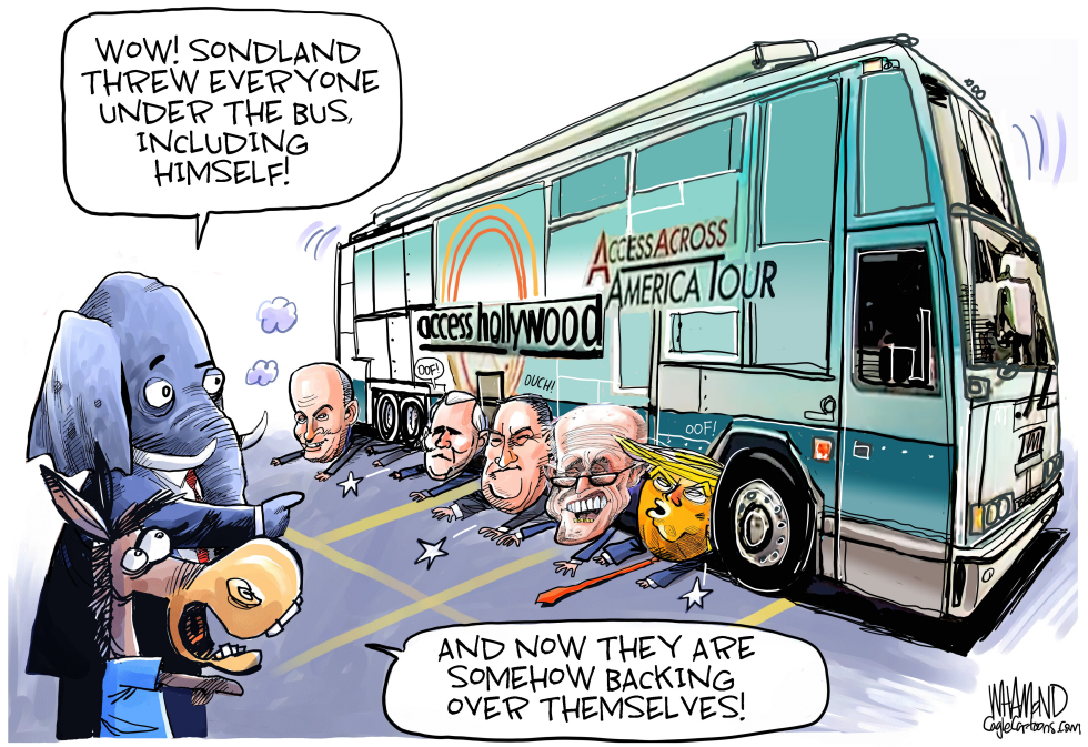  SONDLAND THROWS THEM ALL UNDER THE BUS by Dave Whamond