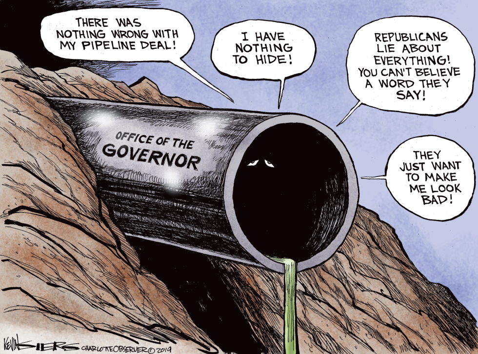  LOCAL NC GOVERNOR'S PIPELINE DEAL by Kevin Siers