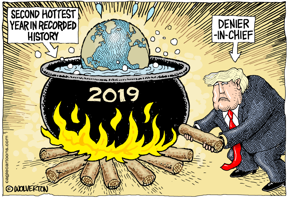  2019 SECOND HOTTEST YEAR EVER by Monte Wolverton