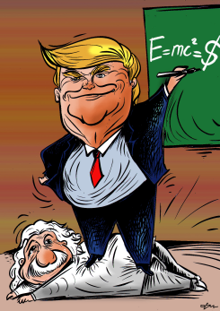 EINSTEIN TRUMP by Oguz Gurel