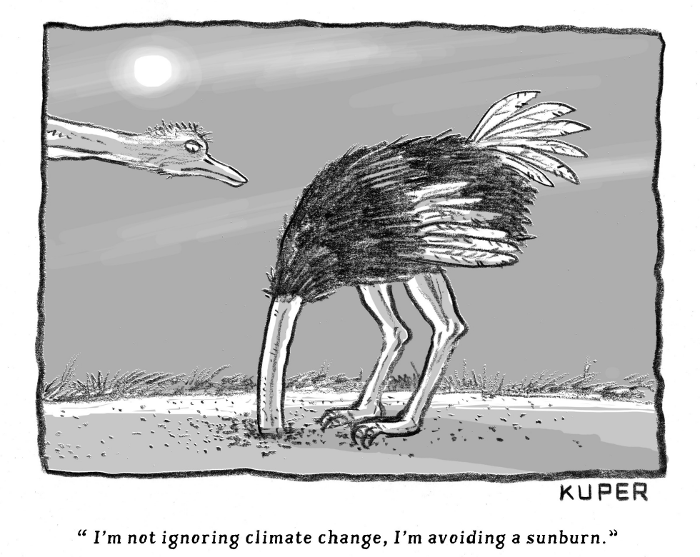 Climate Change Ostrich
