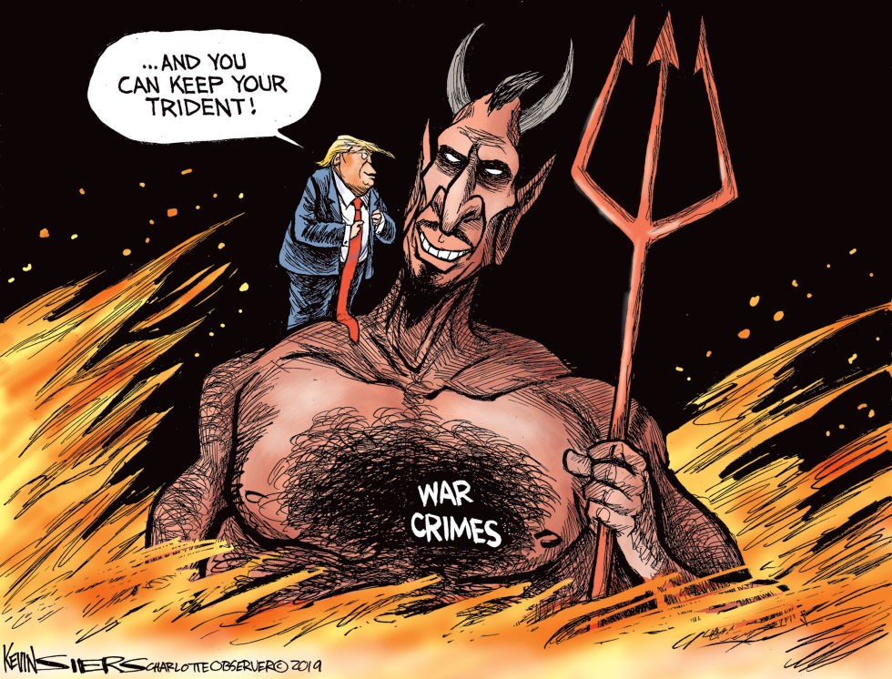  TRUMP PARDONS WAR CRIMES by Kevin Siers