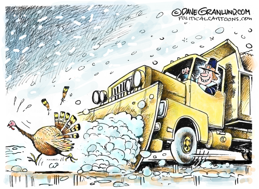  SNOWY THANKSGIVING by Dave Granlund