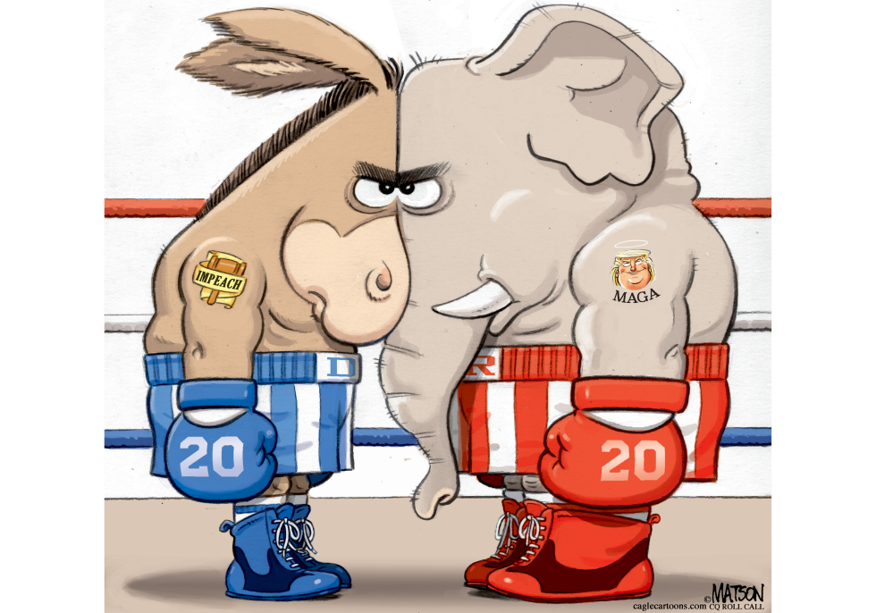 Impeachment Fight Staredown