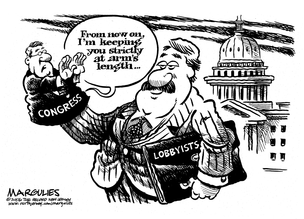 Congress keeps lobbyists at arms length