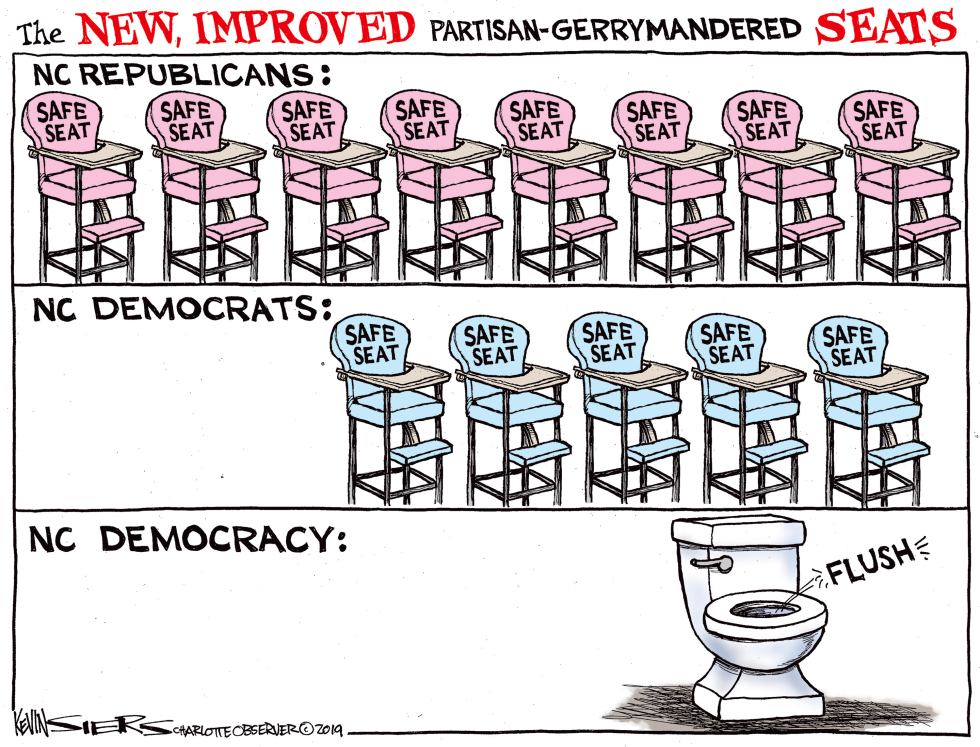  LOCAL NC GERRYMANDERED SAFE SEATS by Kevin Siers