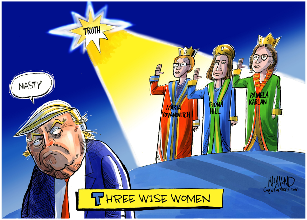  THREE WISE WOMEN by Dave Whamond