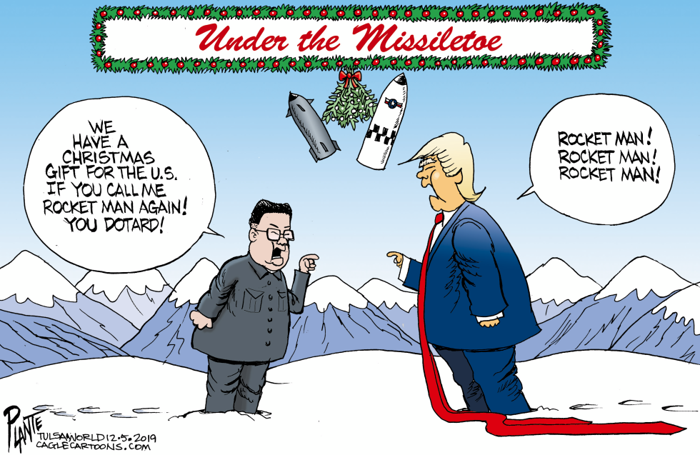 Trump under the missiletoe
