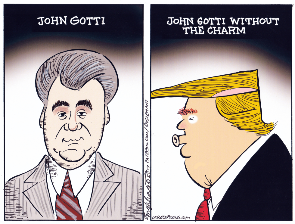  TRUMP VS GOTTI by Bob Englehart