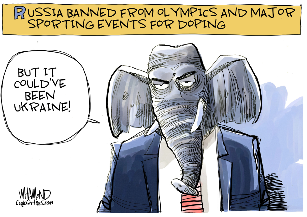  RUSSIA BANNED FROM SPORTS OVER DOPING by Dave Whamond