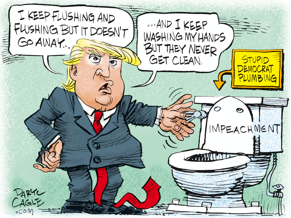  TRUMP LOW FLOW TOILET by Daryl Cagle