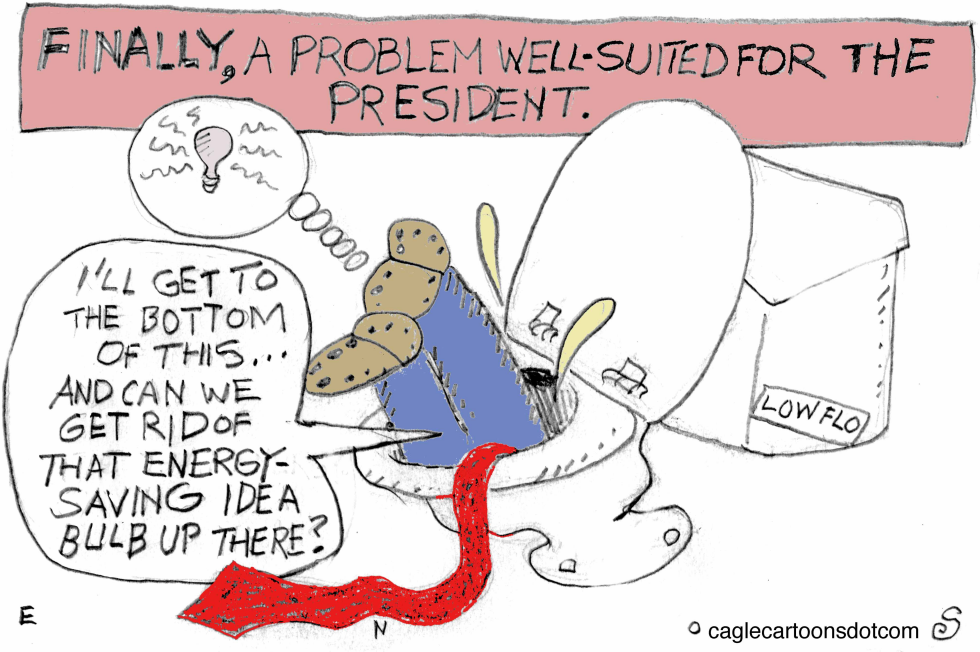 Trump in the Toilet