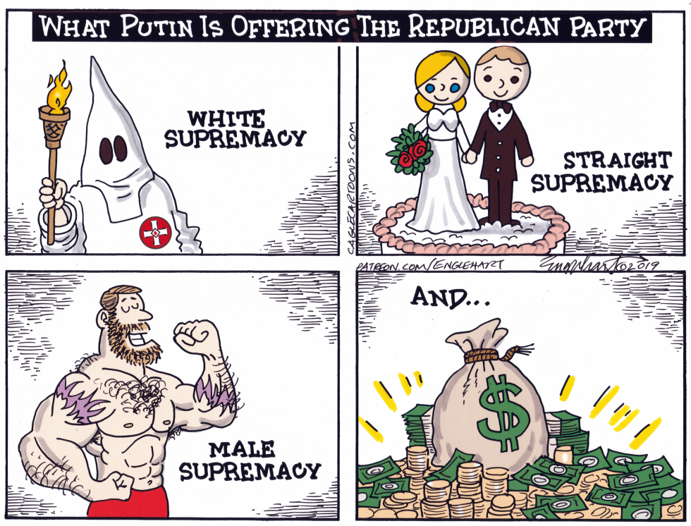  PUTIN INFLUENCES GOP by Bob Englehart