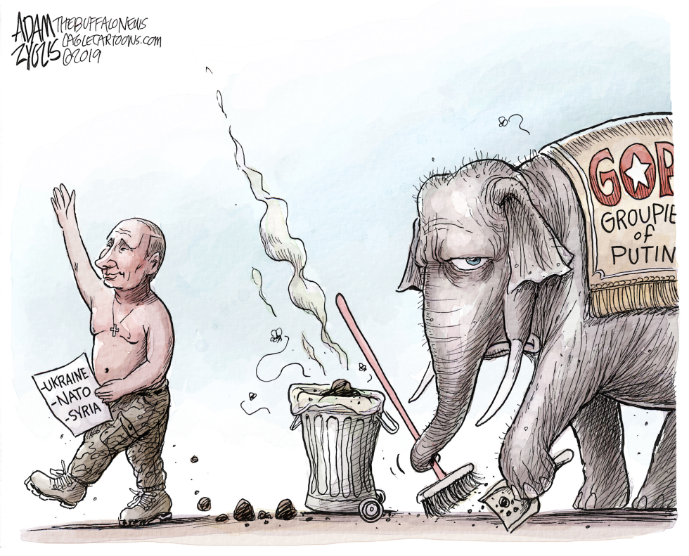  GROUPIE OF PUTIN by Adam Zyglis