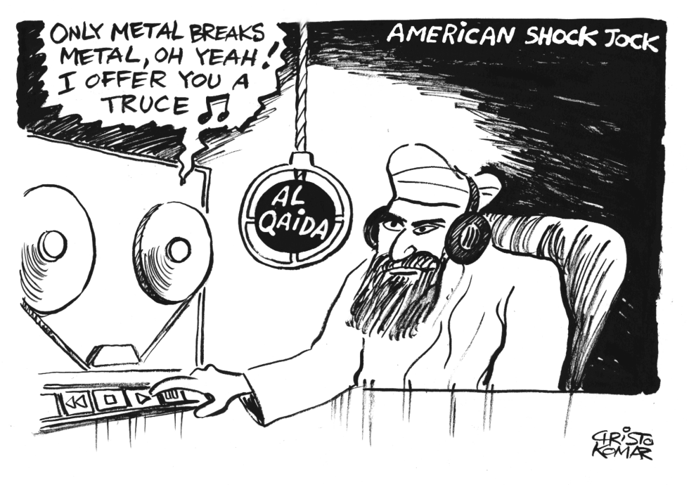 Bin Laden Tape - B&W